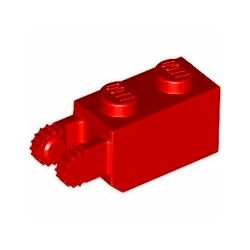 30365-021ヒンジブロック1×2ロック端に指2本(旧型)レッド