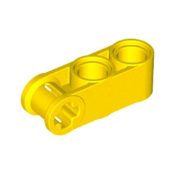 42003-024テクニック車軸ピンコネクター1×3垂直ペグ穴2つイエロー