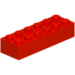 2456-021ブロック2×6レッド