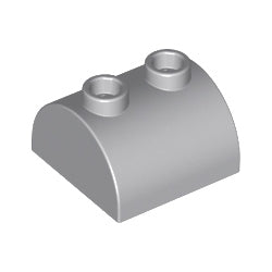 30165-194曲面ブロック2×2上部にスタッド有ライトブルーイッシュグレイ