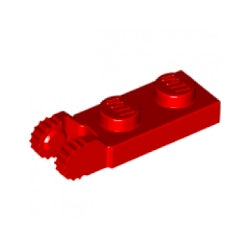 44302-021ヒンジプレート1×2ロック端に指2本レッド(旧型)