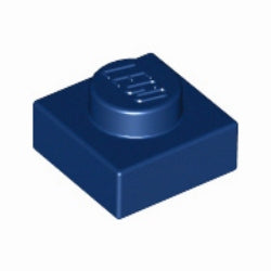 3024-140プレート1×1ダークブルー