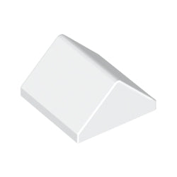 3043-001スロープ45度2×2両側傾斜ホワイト