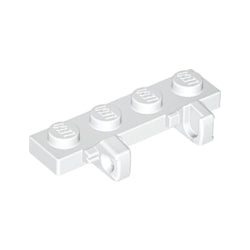 44568-001ヒンジプレート1×4ロック側面に指2本ホワイト