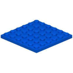 3958-023プレート6×6ブルー