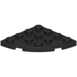 30565-026プレート4×4コーナー丸ブラック