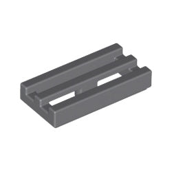 2412b-199特殊タイル1×2グリルダークブルーイッシュグレイ