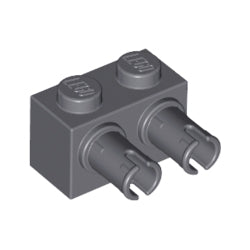 30526-199ブロック1×2側面にペグ2個ダークブルーイッシュグレイ