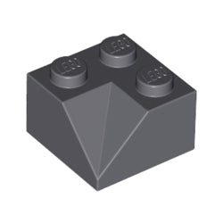 3046-199スロープ45度2×2コーナー切込と斜面ダークブルーイッシュグレイ