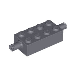 6249-199ブロック2×4側面にペグ2個ダークブルーイッシュグレイ