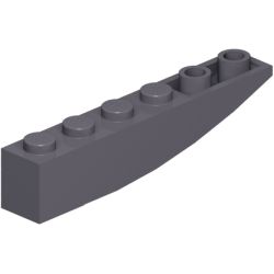 42023-199逆曲面スロープ6×1ダークブルーイッシュグレイ