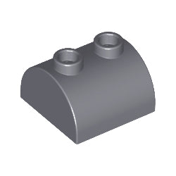 30165-199曲面ブロック2×2上部にスタッド有ダークブルーイッシュグレイ