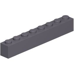 3008-199ブロック1×8ダークブルーイッシュグレイ