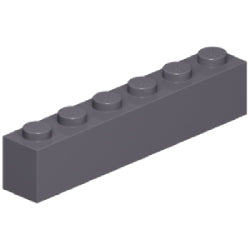 3009-199ブロック1×6ダークブルーイッシュグレイ