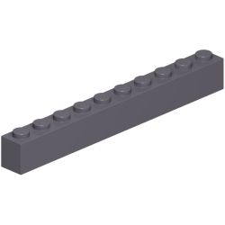 6111-199ブロック1×10ダークブルーイッシュグレイ