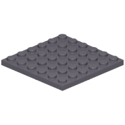 3958-199プレート6×6ダークブルーイッシュグレイ