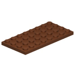 3035-192プレート4×8レディシュブラウン