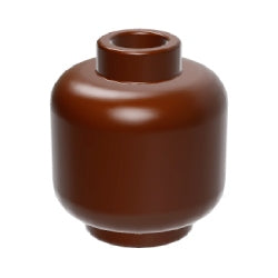 3626c-192ミニフィグヘッドレディシュブラウン