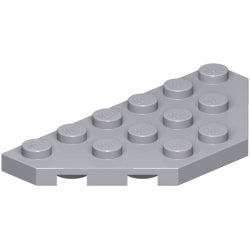 2419-194プレート3×6コーナー無ライトブルーイッシュグレイ