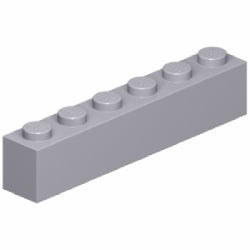 3009-194ブロック1×6ライトブルーイッシュグレイ