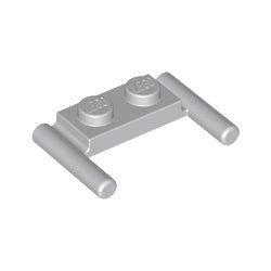 3839b-194プレート1×2両側に取っ手付ライトブルーイッシュグレイ