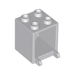 4345-194コンテナボックス2×2×2ライトブルーイッシュグレイ