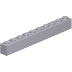 6111-194ブロック1×10ライトブルーイッシュグレイ