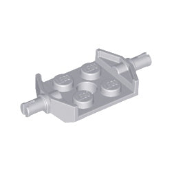 6157-194プレート2×2幅広小径軸ホルダー付ライトブルーイッシュグレイ