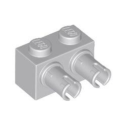 30526-194ブロック1×2側面にペグ2個ライトブルーイッシュグレイ