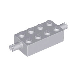 6249-194ブロック2×4ブロック2×4側面にペグ2個ライトブルーイッシュグレイ