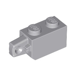 30364-194ヒンジブリック1×2ロック端に指1本ライトブルーイッシュグレイ