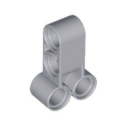 32557-194テクニックピンコネクター1×3垂直ダブルライトブルーイッシュグレイ