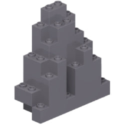 6083-199ロックパネル3×8×7ダークブルーイッシュグレイ