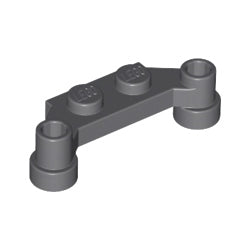 4590-199プレート1×2両側にポッチ有ダークブルーイッシュグレイ