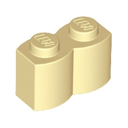 30136-005ブロック1×2丸太タン