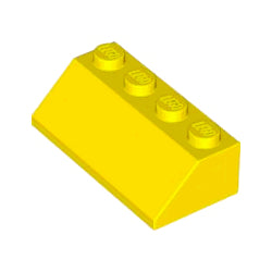 3037-024スロープ45度2×4イエロー