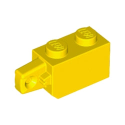 30364-024ヒンジブリック1×2ロック端に指1本イエロー