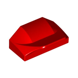 47458-021曲面スロープ1×2×2/3フィン付レッド