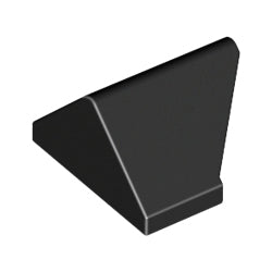 3049-026スロープ45度1×2両側傾斜-45度切込みブラック