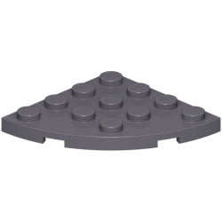 30565-199プレート4×4コーナー丸ダークブルーイッシュグレイ