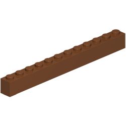 6112-192ブロック1×12レディシュブラウン