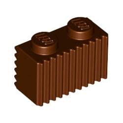 2877-192ブロック1×2グリルレディシュブラウン