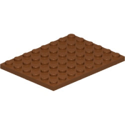 3036-192プレート6×8レディシュブラウン