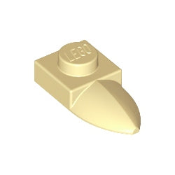 49668-005プレート1×1牙付タン