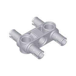 48989-194テクニックピンコネクター1×3垂直ペグ穴2つ/ペグ4個付ライトブルーイッシュグレイ