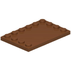 6180-192特殊タイル4×6端にスタッド有レディシュブラウン