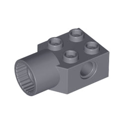 48169-199テクニック2×2関節ブロック片側ソケット付ダークブルーイッシュグレイ