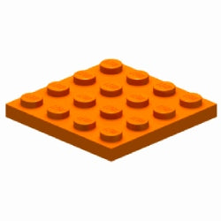 3031-106プレート4×4オレンジ