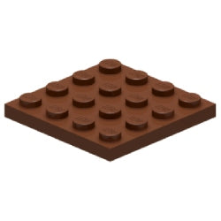 3031-192プレート4×4レディシュブラウン