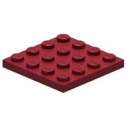 3031-154プレート4×4ダークレッド